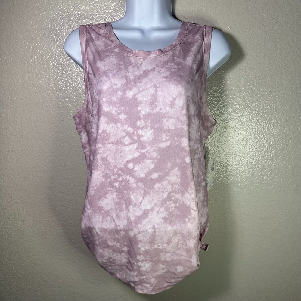 Old Navy Side Tie Active Tank in Pink Marble